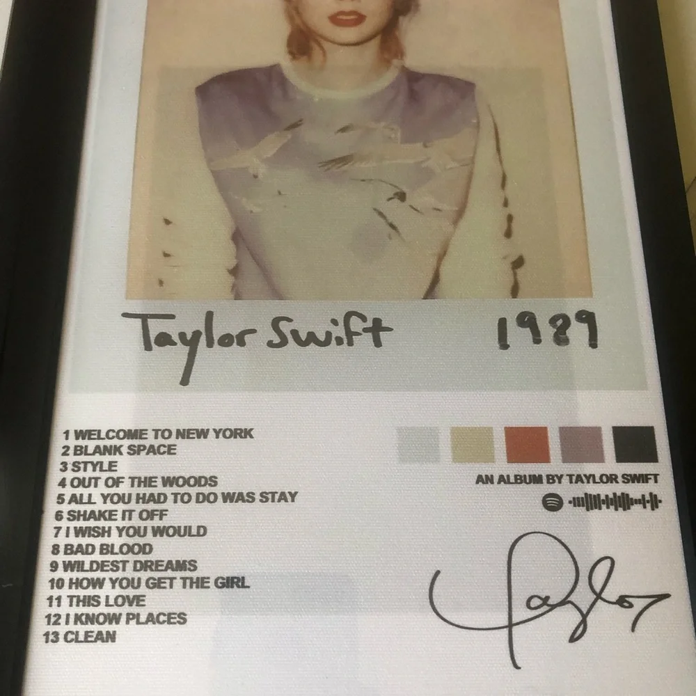 Taylor Swift Wall Art Set with Pastel Pink Blue Yellow Accents